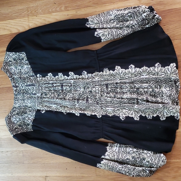 Free People Boho Long Sleeve Top Women's Size Small - Picture 5 of 11